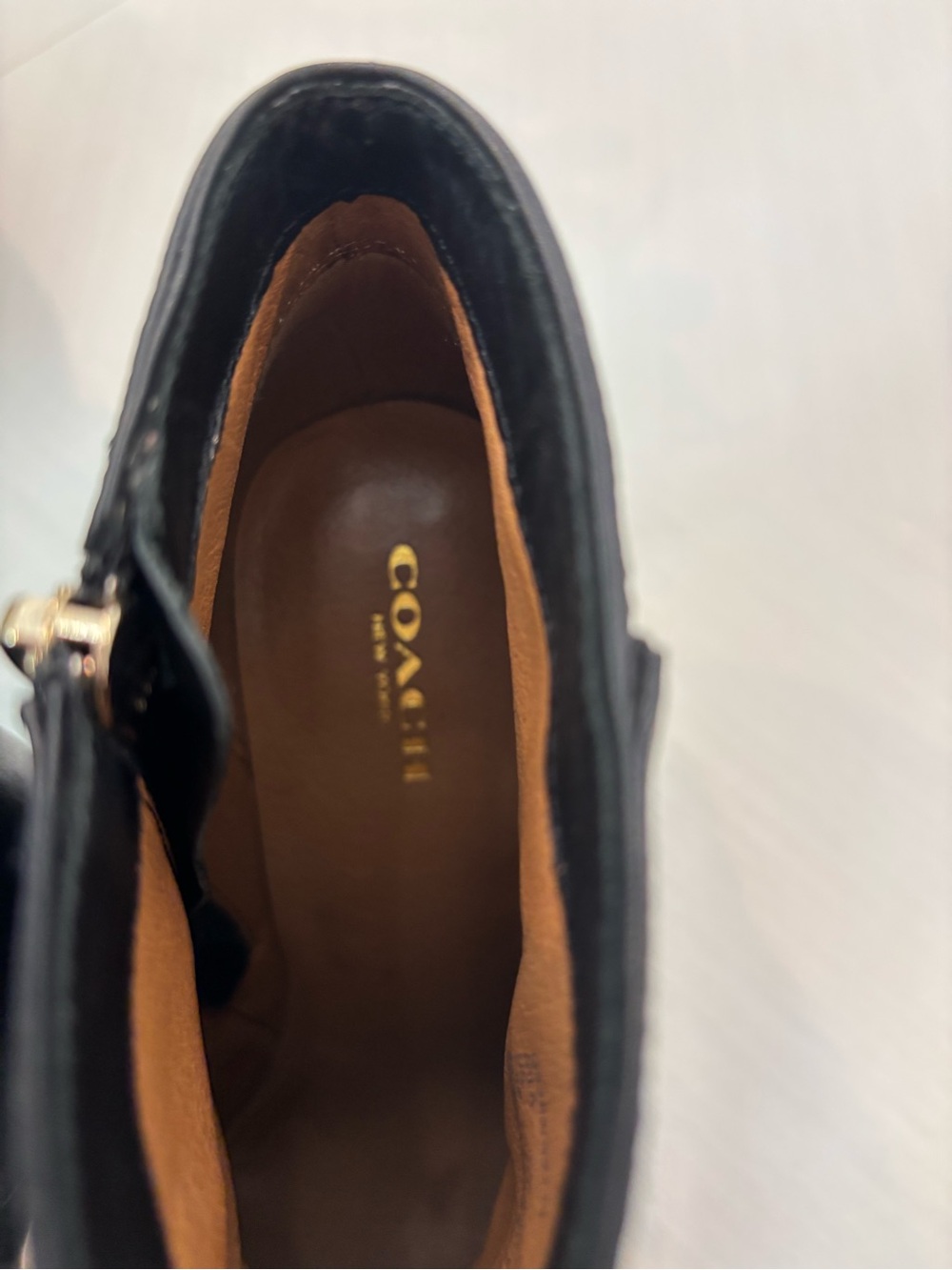 COACH NILA BLACK
LEATHER STILETTO ANKLE
BOOTIES SIZE 7.5 - Picture 5 of 8